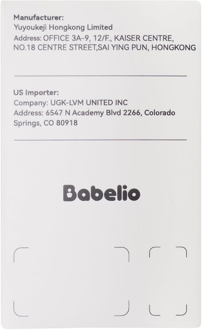 Babelio White Noise Sound Machine, Night Light, Mini and Portable, 15 Non-looping Sounds, Timer, Memory Function, for Adults Baby, Travel, White