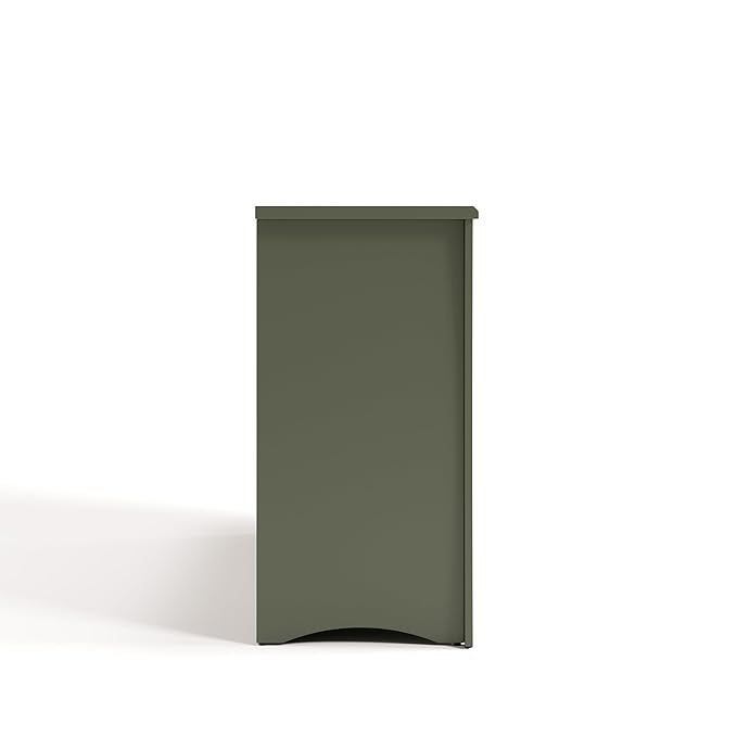 Storkcraft Crescent 6 Drawer Double Dresser (Olive) – GREENGUARD Gold Certified, Nursery Dresser for Kids Bedroom