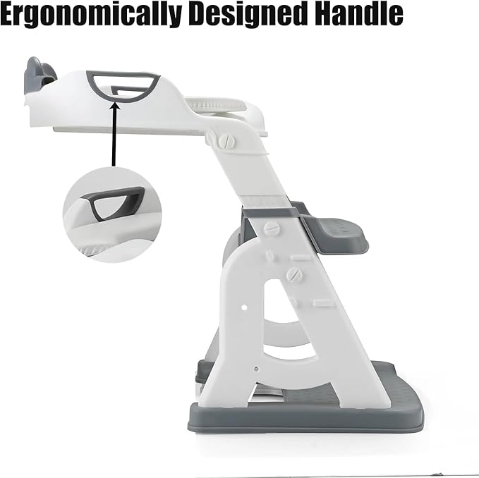 PandaEar Potty Training Seat with Step Stool Ladder, Toddler Toilet Seat for Kids Boys Girls, Comfortable Safe Potty Seat with Anti-Slip Pads Ladder & Bear Design -Grey