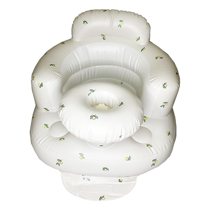 Baby Inflatable Seat for Babies 3-36 Months, Built in Air Pump, Olive Baby Support Seat Summer Toddler Chair for Sitting Up, Baby Shower Chair Floor Seater, Infant Back Support Sofa, Green