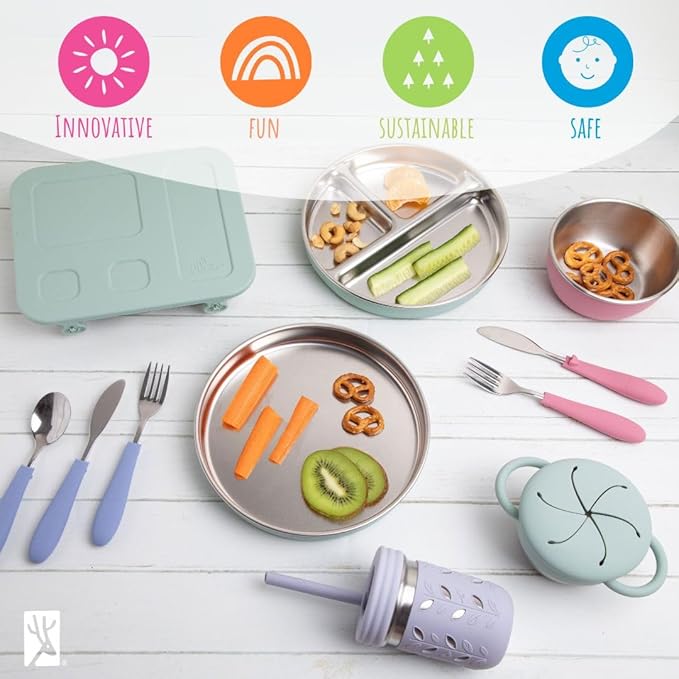 Elk and Friends 10oz Stainless Steel Kids + Toddler Drinking Cups | The Original Mason Jars with Lids + Sleeves + Straws | Smoothie Cups | Spill Resistant | Dishwasher Safe | 2 Pack