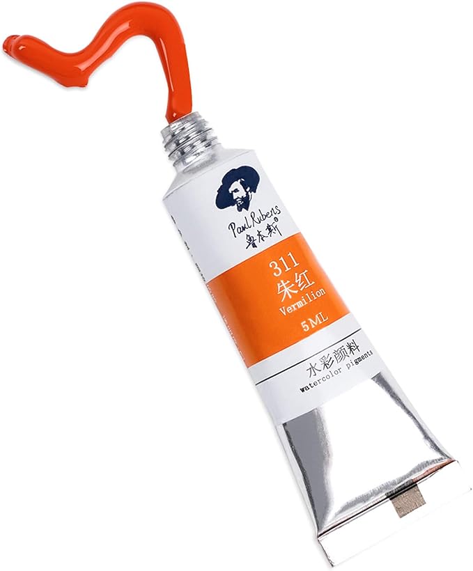 Paul Rubens Watercolor Paint, 36 Vibrant Colors Rich Pigments for Watercolor Painters, Students, Beginners, Hobbyist, Ideal for Many Watercolor Applications (5ml Each Tube)