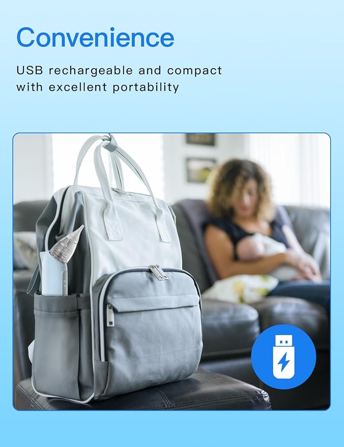 Baby Nasal Aspirator, Electric Nose Sucker with 5 Levels Suction, Soothing Light & Nursery Rhymes