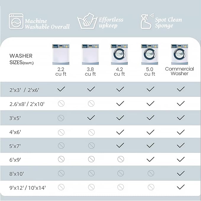 Washable 10x14 Area Rugs for Living Room, Boho Non-Slip Silicone Backing Rugs for Bedroom Dining Room Office, 0.3" Neutral Oriental Throw Carpet with 0.16" Cushioning Pad, Deep Brown/Multi