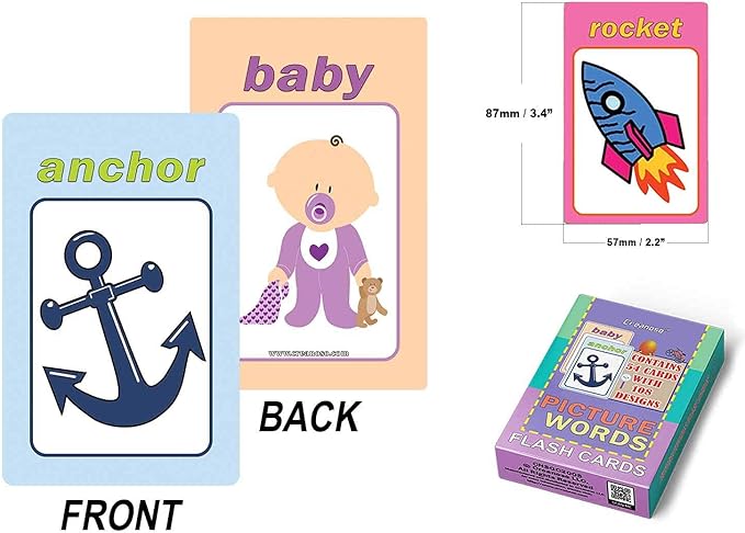 Creanoso US Schools and Learning Flash Cards Series (2-Deck)