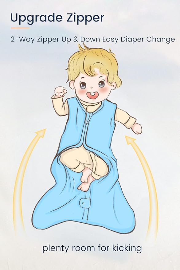 TotAha Space Toddler Sleep Sack 2T-3T-4T,0.5 TOG Lightweight, Stretchy, Silky Sleep Bag, Buttery Soft Wearable Blanket Baby Sleeping Sacks With 2-way Safe Zipper