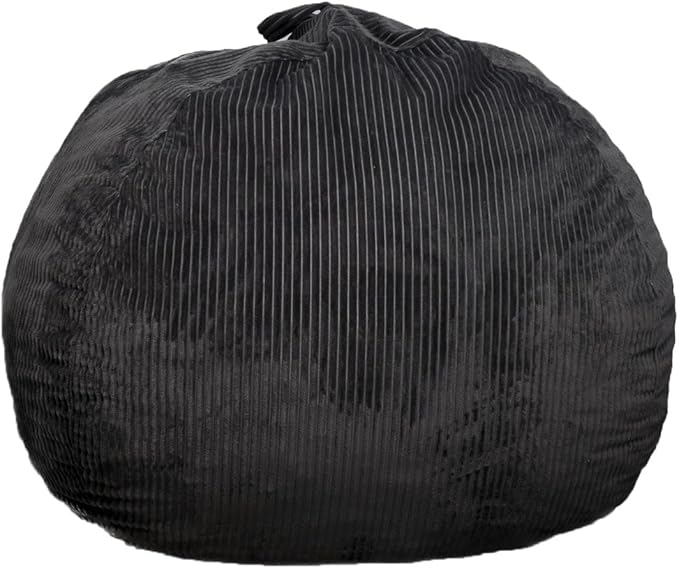 Bean Bag Chairs with Faux Rabbit Fur Cover, 3 ft Giant Memory Foam Bean Bag Chairs for Adults/Teens with Filling,Ultra Soft Faux Fur Fabric, Round Sofa for Living Room Bedroom College Dorm