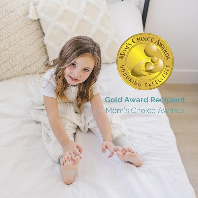 Tealbee DREAMSUIT: Toddler Sleep Sack with Feet 12-18 Months, 18-24 Months - 0.8 TOG Lightweight Summer Baby Wearable Blanket for Walkers - Rayon Made from Bamboo, Organic Cotton Sleeping Bag - Dash