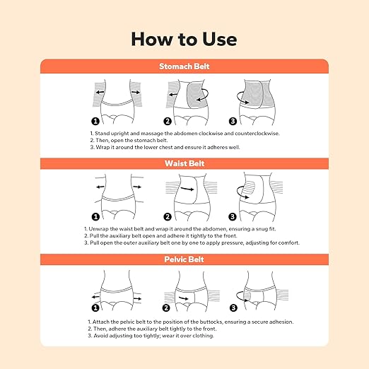 3 in 1 Postpartum Belly Band (Black), Post Partum Waist Binder, Posture Correction Abdominal Binder, Belly Band Postpartum Belly Wrap, Postpartum Belly Wrap (For waistline 33"-41", XL)