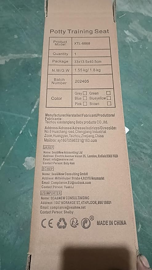 Potty Training Seat, Upgrade Toddler Toilet Seat for Kids Boys Girls, 2 in 1 Potty Training Toilet for Kids, Splash Guard Anti-Slip Pad Step Stool(Blue)