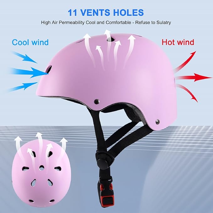 Kids Bike Helmet,Boys Girls Helmet Multi-Sport Helmet for Skateboard Roller Inline Skating Bicycle Scooter 3 Sizes