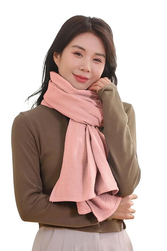 2-Pack Nursing Covers for Breastfeeding, 100% Organic Cotton Muslin Breastfeeding Cover, Multi-Use Nursing Scarf, Car Seat Canopy, Stroller Cover, Soft Breathable Baby Blanket Pink