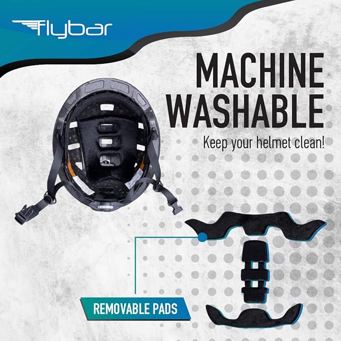 Flybar Kids Bike Helmet - Dual Certified Adjustable Dial, Lightweight Skateboard Helmet, Roller Skating, Pogo, Electric Scooter, Snowboard, Youth and Toddler Helmet, Boys & Girls 3-14