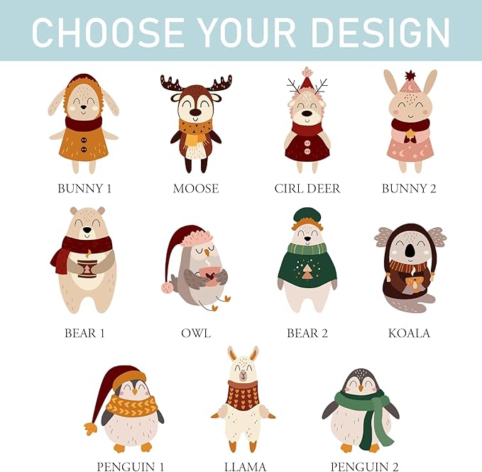 Christmas Gifts for Kids, Personalized Name Christmas Coffee Mug, Cute Hot Chocolate Cocoa Mug, Winter Holiday Cups for Children, Customized Christmas Birthday Gifts for Women Families Friend