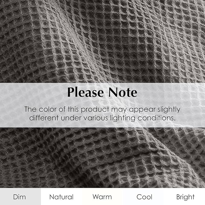 Salt Earth GOTS Certified 100% Organic Cotton Throw Blanket,108"X90" Waffle Blankets & Throws for Bed, Throw Blanket for Couch, Modern & Cozy Blanket, All Season, Comfy & Soft Blanket(Charcoal Grey)