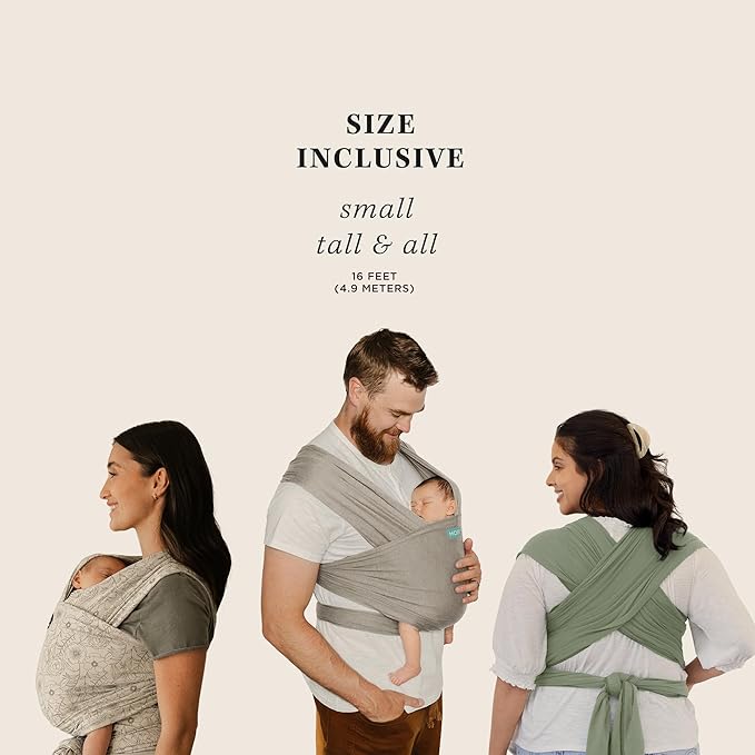 Moby Baby Wrap Carrier Classic by Petunia Pickle Bottom for Newborns to Toddlers (8-33lbs), Infant Sling Carrier, Lightweight & Hands Free Design, Adjustable for All Body Types (Seaside Poppies)