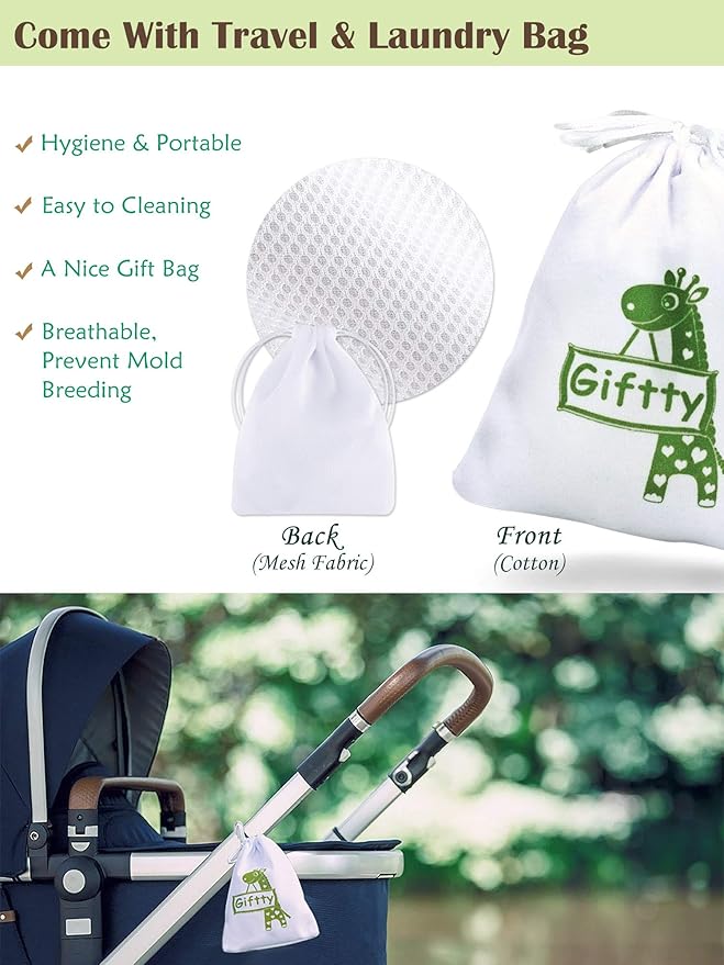 Giftty Baby Teething Mitten Panda Hand Teether Soothing Glove Wearable Teething Toy with Crinkle Sound, Multi Textured for Infants 3-12M (1 Pair)