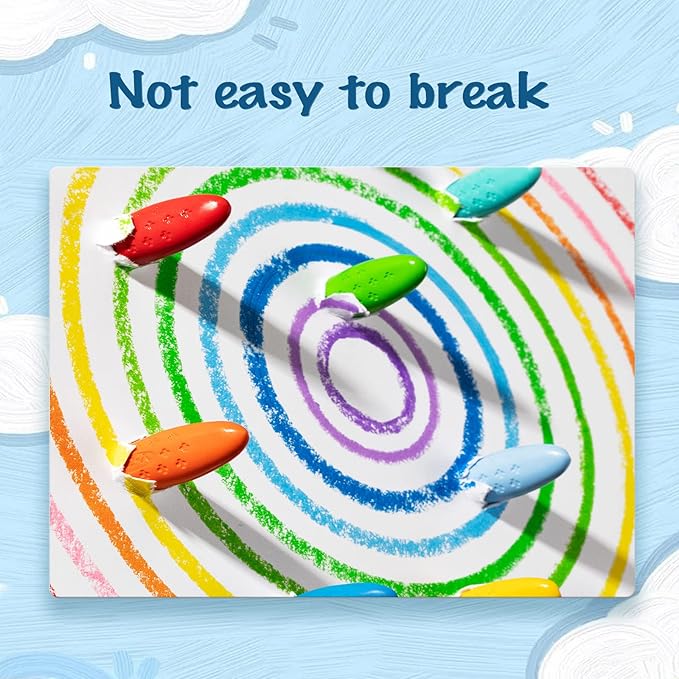 YPLUS Coloring Set for Kids with 24 Crayons 3 Coloring Books, Toddler Painting Kit Peanut Crayon Drawing Books, Washbale Non Toxic Art Craft Supplies for 1-3, 2-4, 4-6