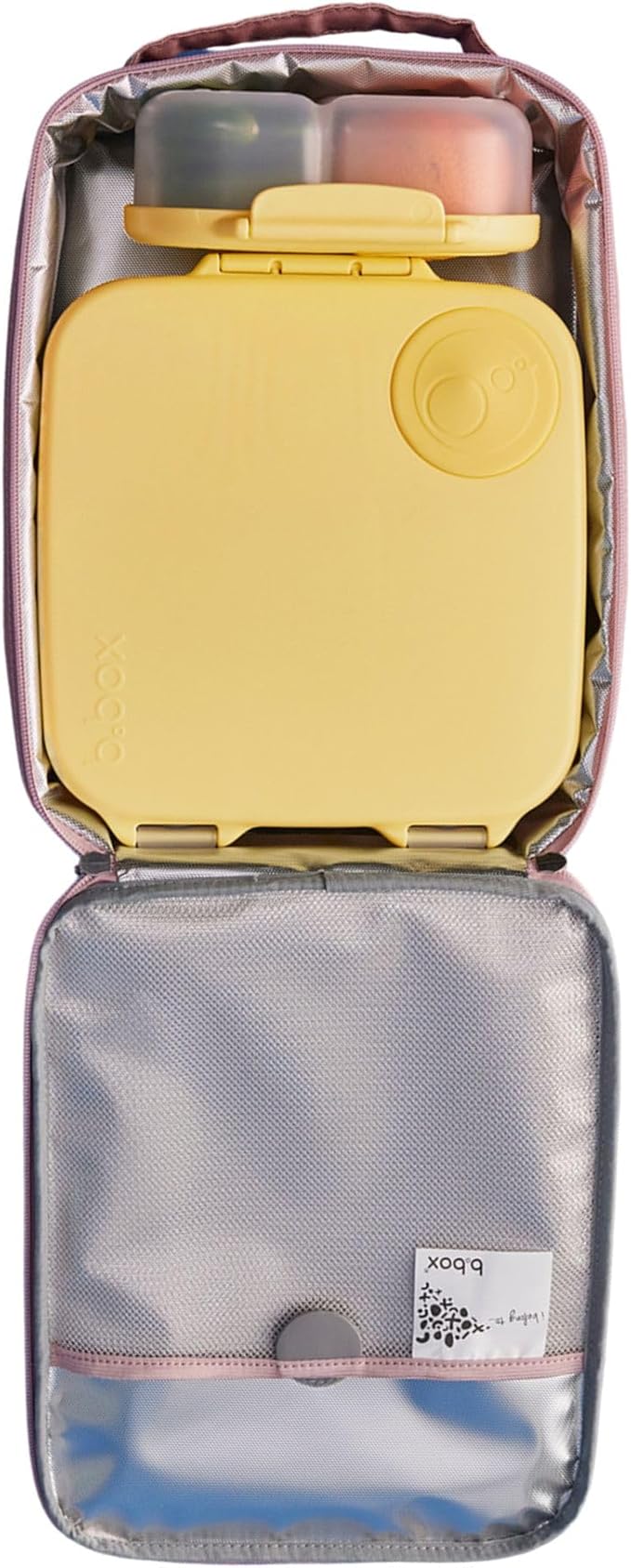 b.box Snack Containers for Kids, Toddler Snack Box Container, Reusable Small Bento Box for Lunch, School & Travel, Leak Proof, BPA free, Dishwasher Safe, Ages 4 months+ (Lemon Twist, 12oz)