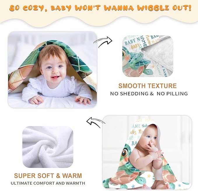 Ship Next Day, Personalized Baby Blanket – Printed in USA, Custom Baby Blanket for Boys & Girls, Baby Blanket with Name, Baby Shower, Easter, Christmas, Birthday Newborn & Toddler Gifts, Baby Gifts