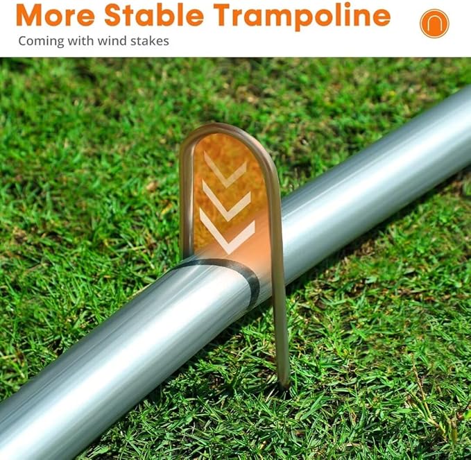 ORCC 1200LBS Weight Capacity Trampoline 16 15 14 12 10 8FT Outdoor Yard Trampolines for Kids Adults Outdoor Yard Trampolines for Kids Adults