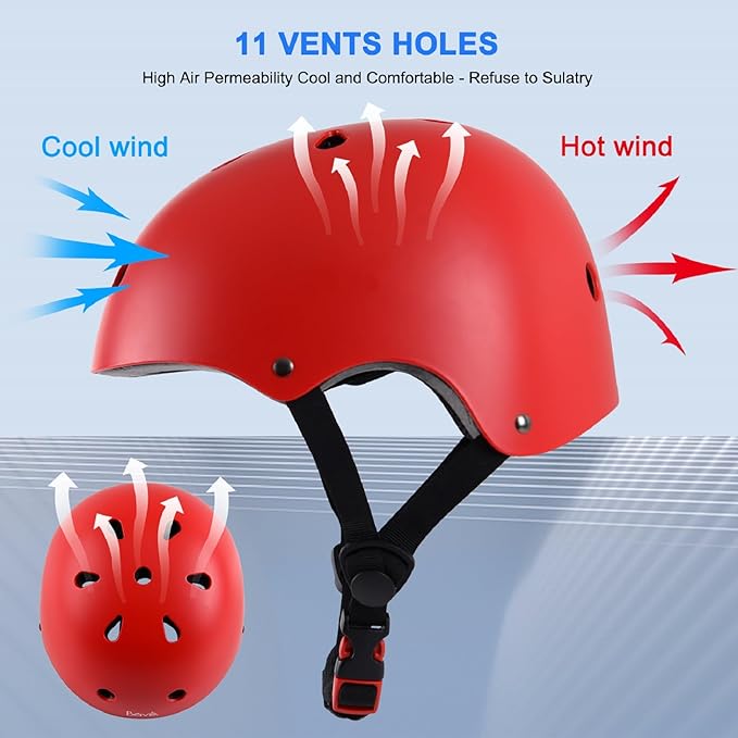 Kids Bike Helmet,Boys Girls Helmet Multi-Sport Helmet for Skateboard Roller Inline Skating Bicycle Scooter 3 Sizes