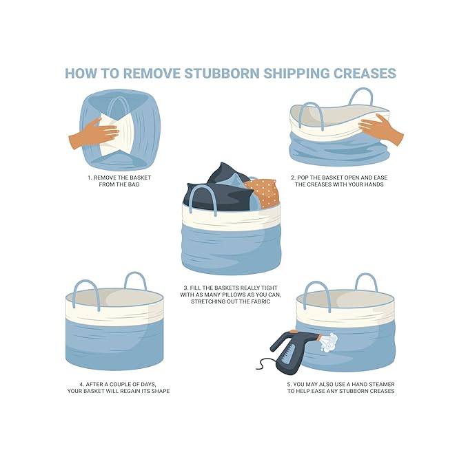 OrganiHaus Large Laundry Basket, Woven Cotton Rope Basket for Blankets, Toy Storage, Nursery Hamper, Living Room Decor Organizer, Soft & Durable Hamper with Handles, 20x13 inches - Honey