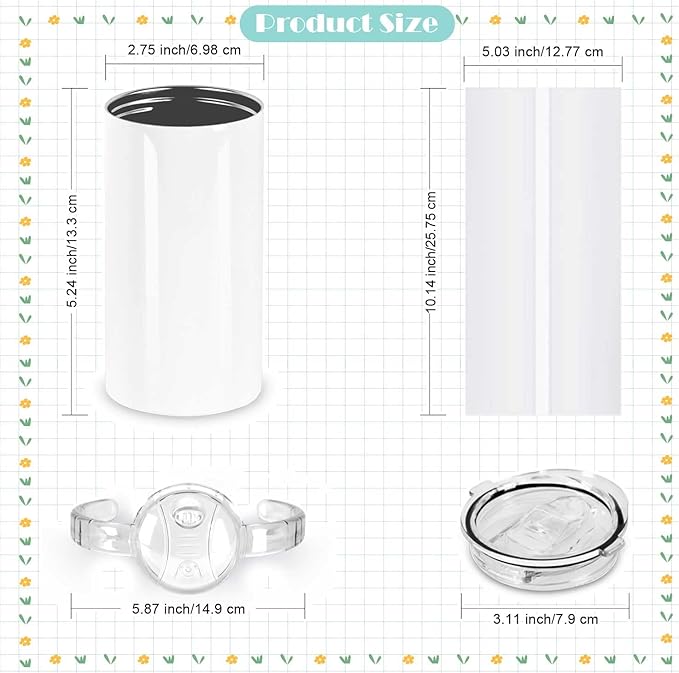 12 Oz Sublimation Sippy Cup 6 Pack, Kids Sublimation Sippy Tumblers, Stainless Steel Sublimation Todder Water Bottle