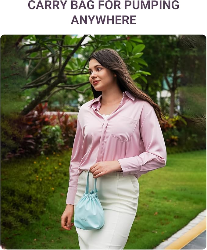 Heated Wearable Breast Pump, Industry-Leading Heating Tech, Innovative Magnetic Charging Cable, App Control, Anti-dust Cover, Hospital-Grade Suction, 1 Pack