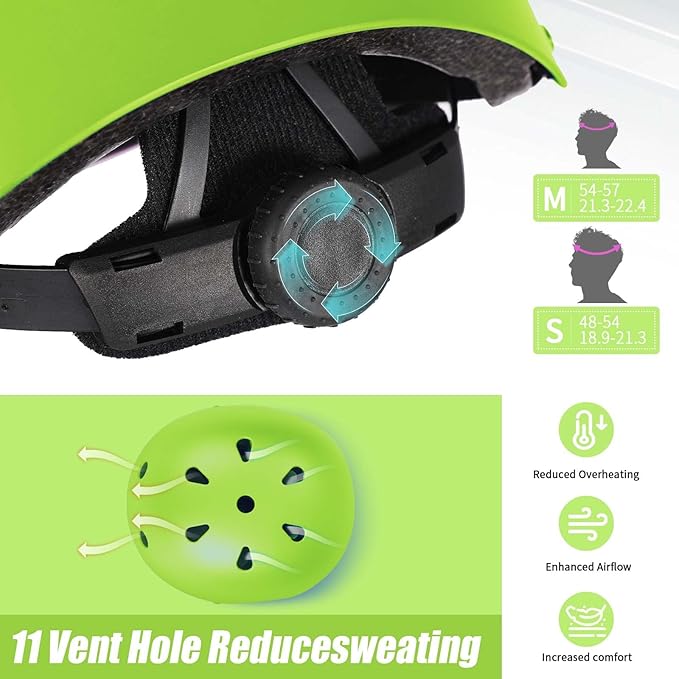 Kids Bike Helmet Set Adjustable Helmet for Ages 3-15 Kids Toddler Boys Girls Youth, Multi-Sport Bicycle Skateboarding Football Rollerskating Scooter Rollerblade Balance Bike Helmets