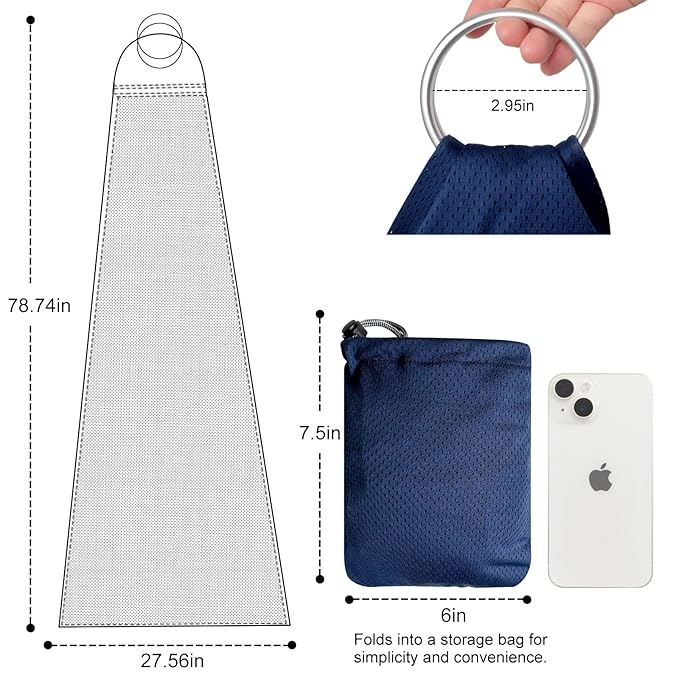 Water Ring Sling Baby Carrier, Adjustable Lightweight Breathable Newborn Carrier Sling for Summer, Swimming, Pool, Beach, Front Chest Mesh Infant Wrap Carrier for Baby Gift (Dark Blue)