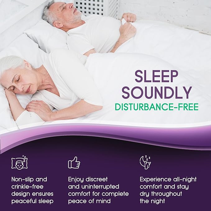 Incontinence Bed Pads - 18x24 | Cotton Blend | Washable Bed Pads for Adults, Children, Pets and Seniors Waterproof | Pack of 4, Blue, by Royal Care