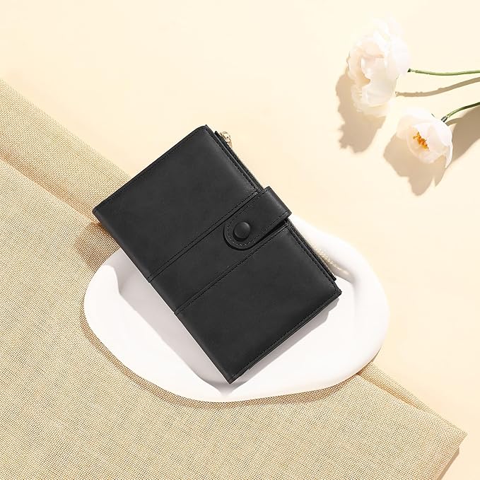 Passport Holder for Travel Rfid Passport Wallet for Women Men with Zipper Pocket Pen Sim Card Holders Slim Travel Accessories