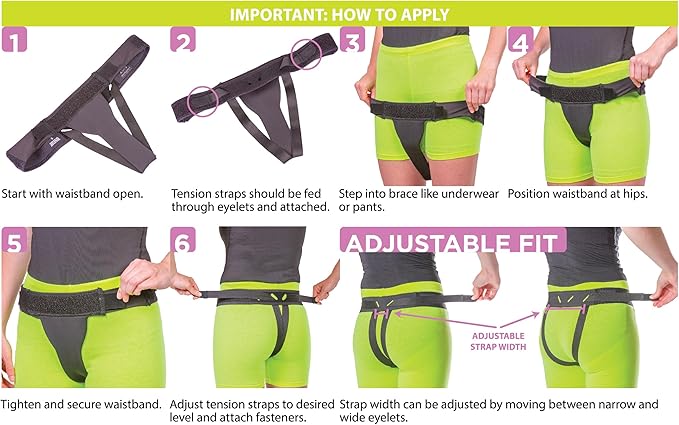 BraceAbility Pelvic Pro Prolapse Belt - Patented, Original Uterus Support Brace for Women Treating Dropped Bladder, Uterine Prolapse, Vulvar Varicosities, Postpartum, Symphysis Pubis Dysfunction (XL)