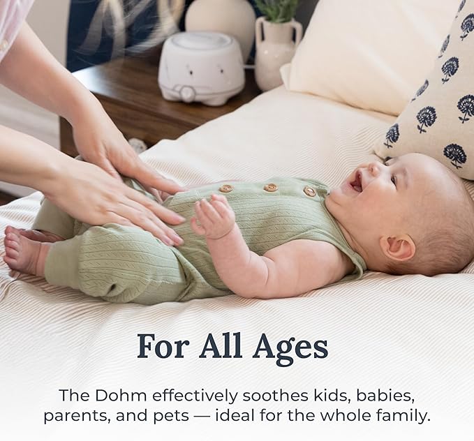 Yogasleep Dohm (White/Gray) The Original White Noise Machine, Relaxing Natural Sound from a Real Fan, Sleep Aid & Noise Cancelling for Adults & Baby, Office Privacy & Meditation, Baby Registry