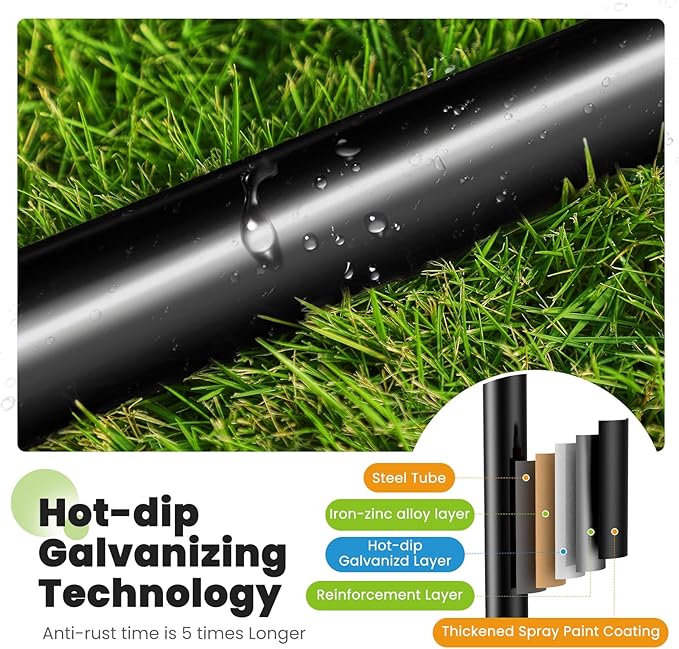 Zupapa 1800LBS Weight Capacity Double Frames Trampoline with No-Gap Design Curved Poles 16 15 14 12 10FT Trampolines with Enclosure Net for Kids Adults, Outdoor Family Fun