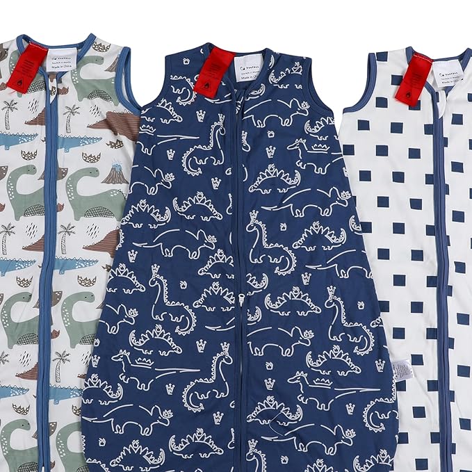 Yoofoss Baby Sleep Sack 6-12 Months Baby Wearable Blanket 100% Organic Cotton 2-Way Zipper TOG 0.5 Toddler Sleeping Sack Lightweight Sleep Sacks for Babies(Medium)