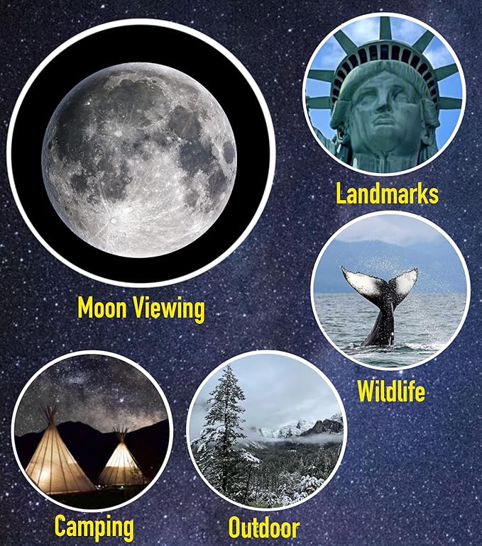 SpectrumOI TourStar 70 AZ Telescope for Adults Astronomy Gifts, Travel Telescope for Camping - Premium Refractor 70mm Aperture with Carry Bag and Phone Holder White Color