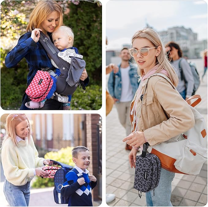 Cerbonny Small Cooler Bag Freezable Lunch Bag for Work School Travel, Leak-Proof, Insulated, Portable, Lightweight, 2.5L, Love Pattern