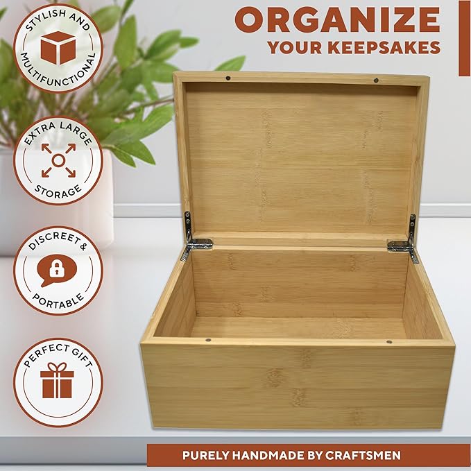 Custom Christmas Eve Box - North Pole Delivery Box - Xmas Gift Boxes for Gifts - Christmas Tree Present Boxes Personalized - Large Santa Storage Chest - Reusable Holiday Decor 11 x 8 x 4.75 in