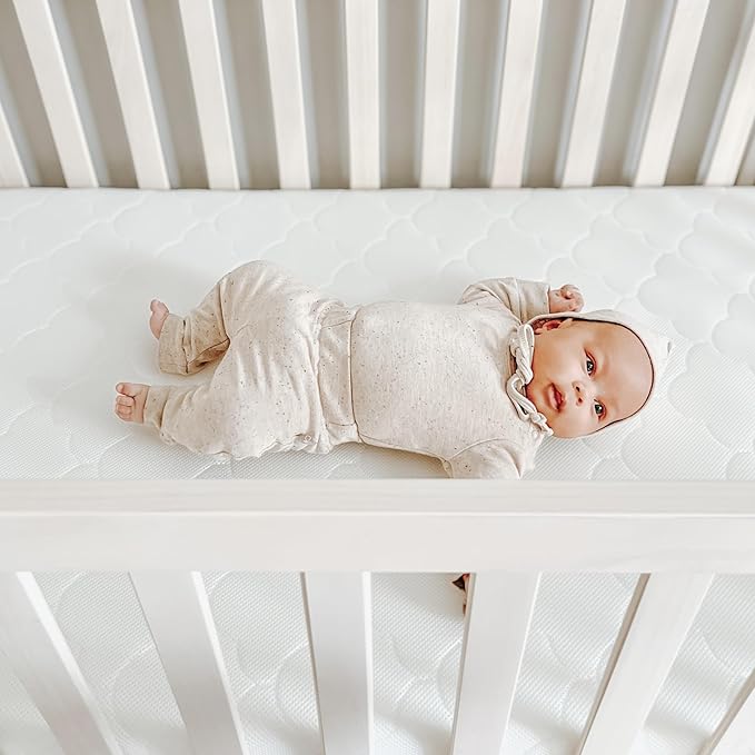 Newton Baby Crib Mattress and Toddler Bed - Waterproof - Ultra-Breathable Proven to Reduce Suffocation Risk, 100% Washable, Better Than Organic, 2-Stage Removable Cover, Deluxe 5.5" Thick - White