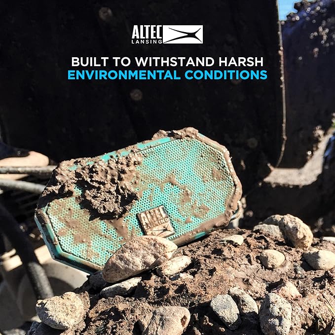 Altec Lansing Mini H2O - Waterproof Bluetooth Speaker, IP67 Certified & Floats in Water, Compact & Portable Speaker for Hiking, Camping, Pool, and Beach