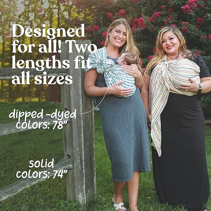 Nalakai Luxury Ring Sling Baby Carrier, Soft Linen Blend Baby Sling, Baby Wrap, Wear Your Little One Close to Your Heart, Comfort, Style
