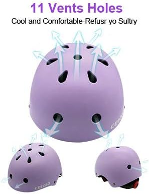 Kids Bike Helmet,Toddler Skateboard Helmets for Ages 2-3-5-8-14 Years Boys Girls，Adjustable Multi-Sport Bicycle Skateboarding Football Roller Skating Scooter Rollerblade Balance Bike Helmet