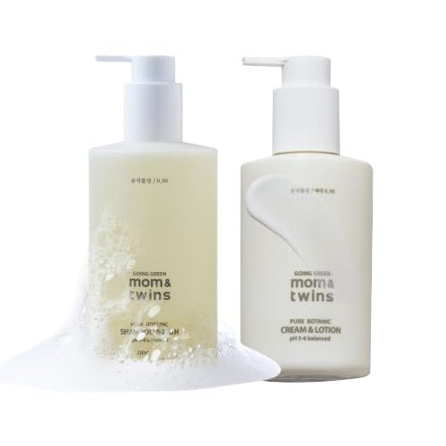 Korean Baby Skincare Set – 2-in-1 Organic Shampoo & Bath + Cream & Lotion, Gentle Newborn & Kids Care, Safe & Soothing Hydration