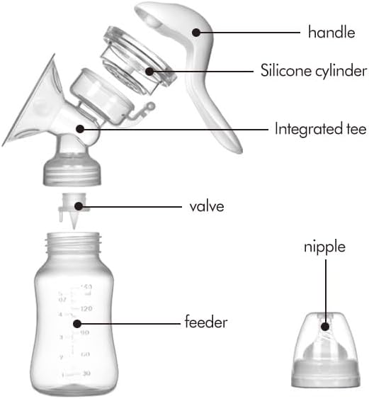 Manual Breast Pump for Breastfeeding, Small Portable Manual Breast Milk Catcher Baby Feeding Pumps & Accessories