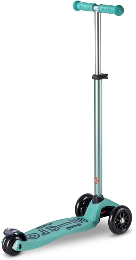 Micro Kickboard - Maxi Deluxe Eco 3-Wheeled, Lean-to-Steer, Swiss-Designed Micro Scooter Made with Recycled and Sustainable Materials for Elementary Kids, Ages 5-12