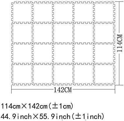 YIMINYUER® 20 Tiles (30cm×30cm×1cm Each Tile) Baby Soft Puzzle Play Mats, Kids Thick EVA Foam Floor, Toddlers & Children's Soft Interlocking Mat R02R06R10G301020