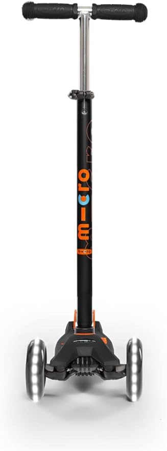 Micro Kickboard - Maxi Deluxe LED - Three Wheeled, Lean-to-Steer Swiss-Designed Micro Scooter for Kids with Motion-Activated Light-Up Wheels for Ages 5-12 …