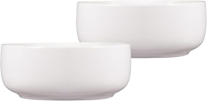 Elk and Friends Kids Porcelain Bowls| Kids/Toddler/Baby Feeding | Microwave & Dishwasher Safe | Non slip | Cereal/Soup/Snack Dishes & Dinnerware | 2 Pack